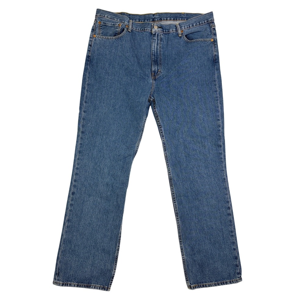 Levis 516 Regular Fit Straight Leg Mens Blue Denim Jeans 42x32 Western Cowboy